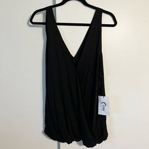 Zyia Black Fancy V Tank